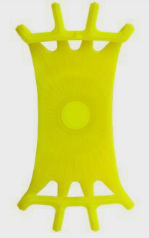 Держатель велосипедный для телефона резиновый цвет: желтый