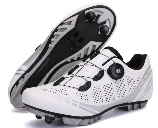 Велосипедные туфли T27. 37-44 size, Технологии: Нано кожа, Нейлон, Пластиковая подошва, Цвет: Белый