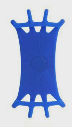 Держатель велосипедный для телефона резиновый цвет: синий