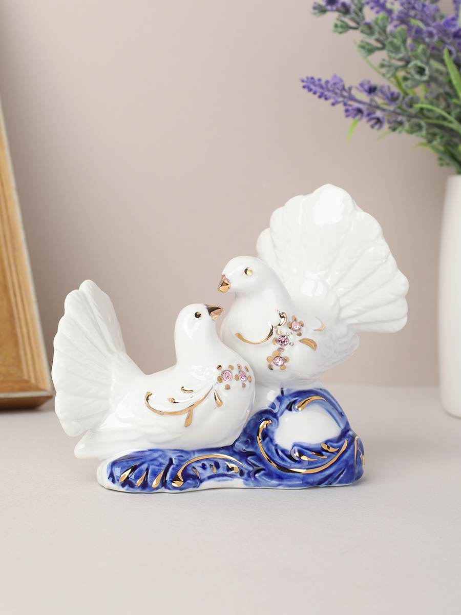 Статуэтка Влюбленные голуби 10х13 см / B2024B /уп 72/