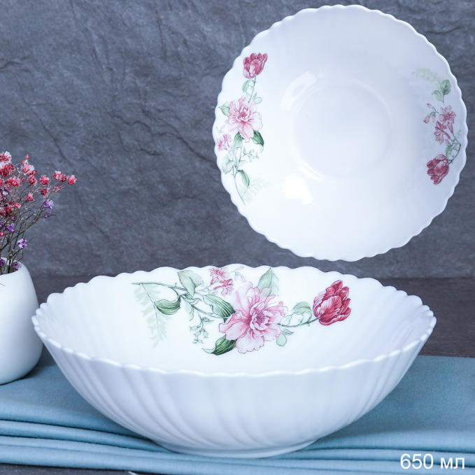 Тарелка глубокая суповая 650 мл 175 мм / TW-70 (7223) /уп 48/ Фантазия