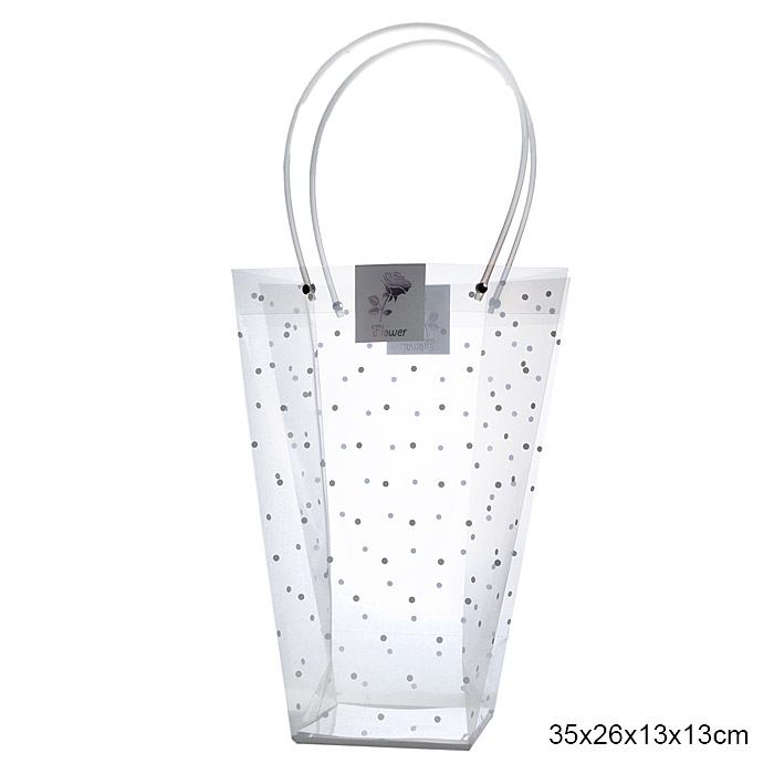 Пакет подарочный для цветов трапеция 35х26х13х13 / 9091-1 /уп 10/300/