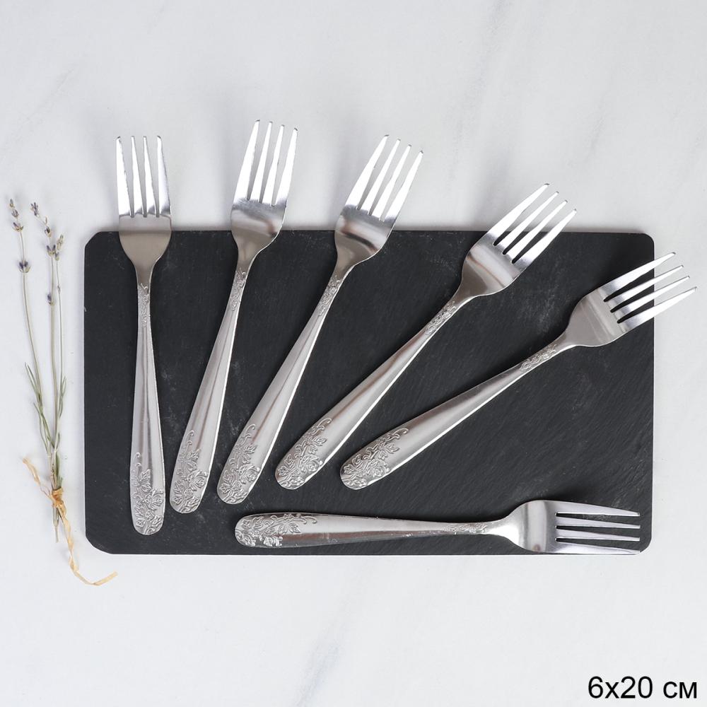 Вилка столовая 6 штук Серебро Кантата / MJT11 /уп 100/