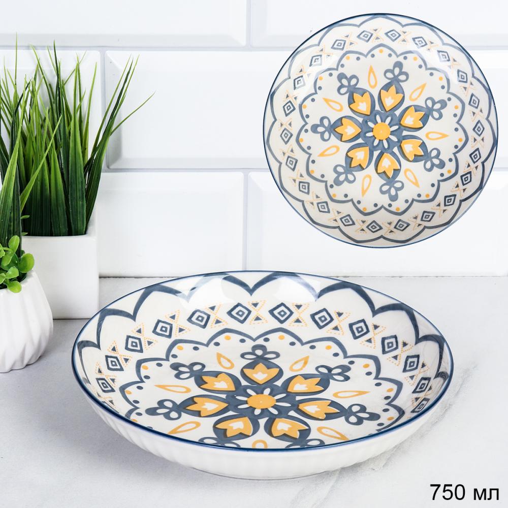 Тарелка глубокая суповая 21 см 750 мл / FVR-16 /уп 6/уп 60/