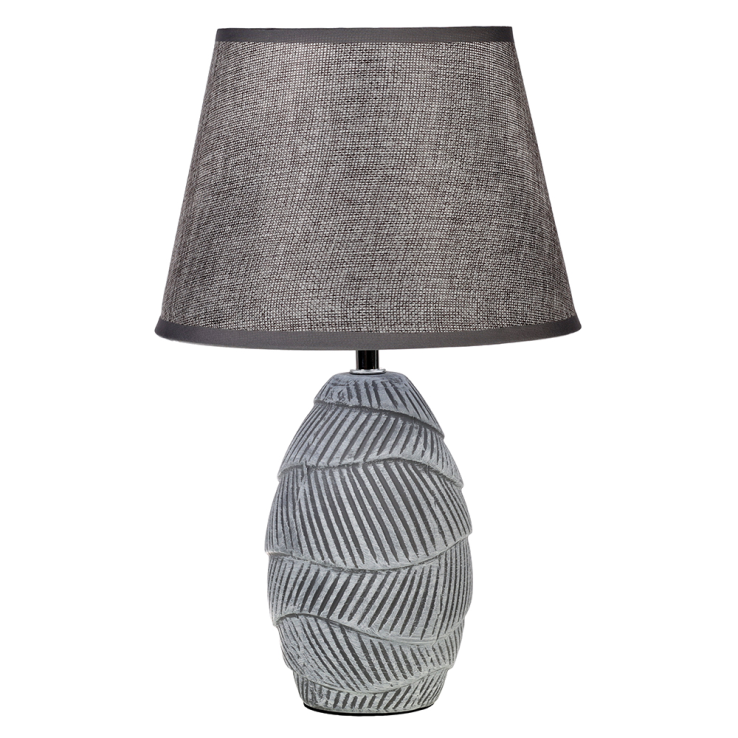 Светильник настольный 36 см серый + серый абажур / 311909 / 656210