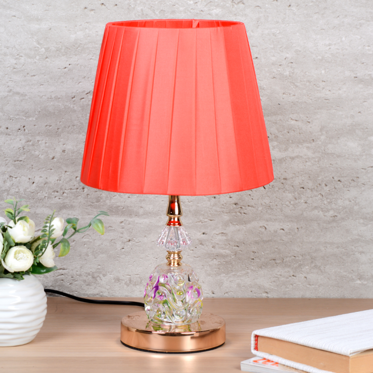 Светильник настольный 35 см красный E27 / GF-9 /уп 24/682978  АКЦИЯ