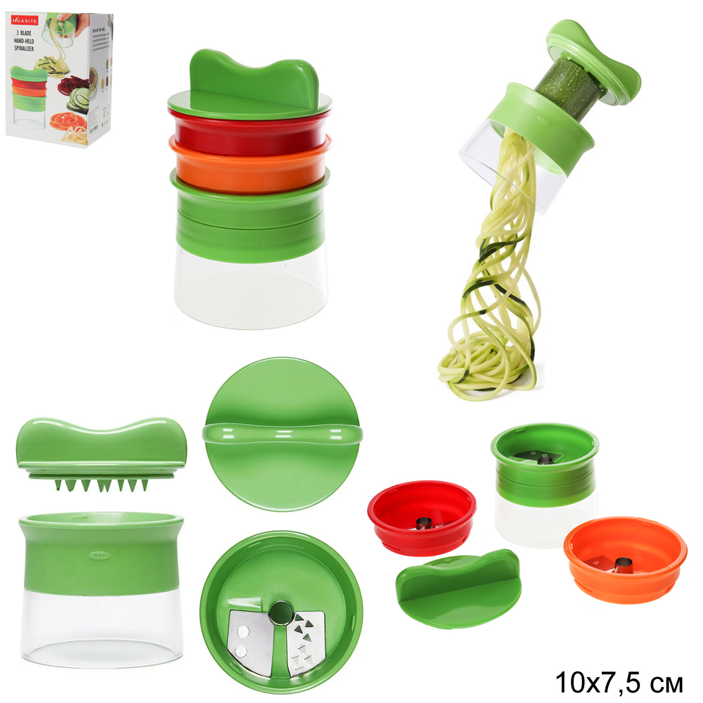 Овощерезка декоратор с 3 насадками / TR-187 /уп 100/ ПРОМО АКЦИЯ