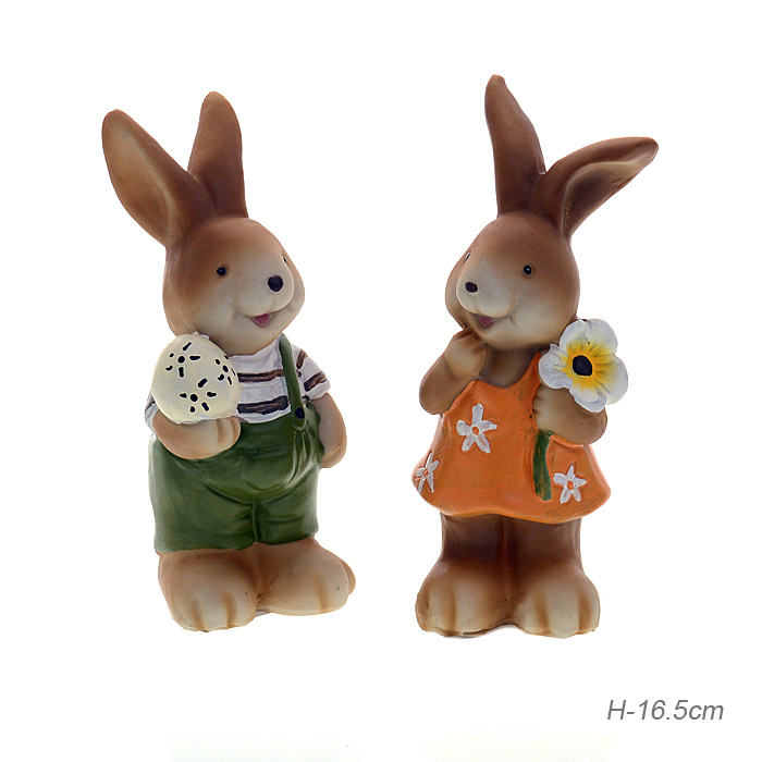 Фигурка Кролик 2 штуки набор 16 см / C1081 /уп 48/