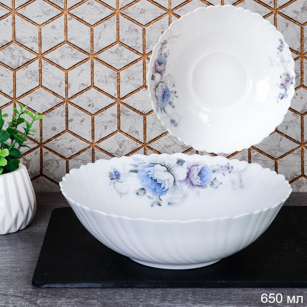 Салатник 650 мл 175 мм тарелка глубокая / TW-70 (7326) /уп 6/48/ Кобальтовая роза