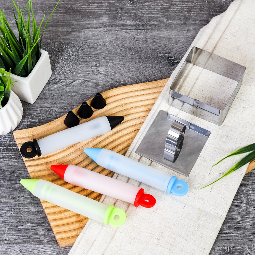 Кулинарный набор для декорирования салатов, форма + карандаш / SH-1525/R-235 /уп / подарок женщине/ ПРОМО АКЦИЯ