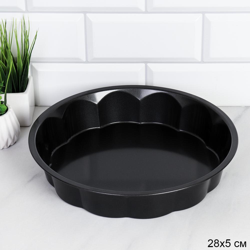 Форма для выпечки Круг 28х5 см / RTY-220 /уп 100/ 0.203/ антипригарное