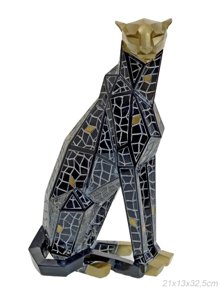 Статуэтка Леопард 21x13х32,5 / XL-80281 /уп 8/