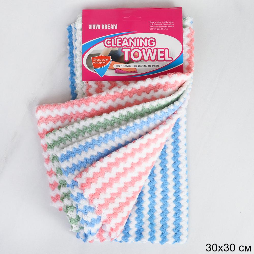 Салфетка для уборки 5 штук 30х30 см / M1 /уп 420/