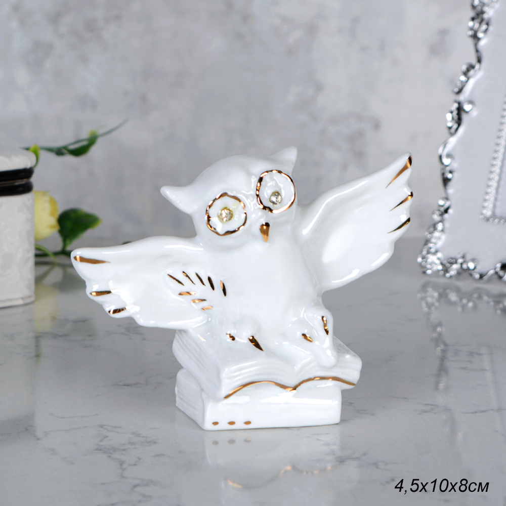 Статуэтка Сова на книге 4,5х10х8 см / B2695 /уп 120/
