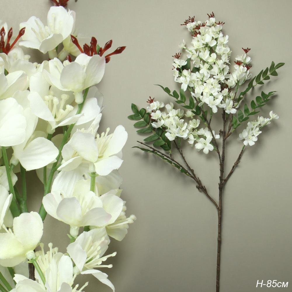 Цветок искусственный 85 см белый / RF-6067 /уп 24/240/