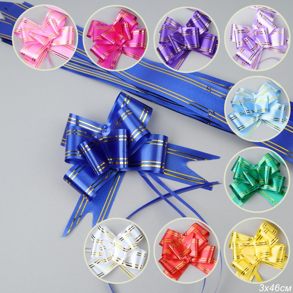 Бант подарочный ширина 30 мм 10 штук набор / W-100-30 /уп 20/1200/