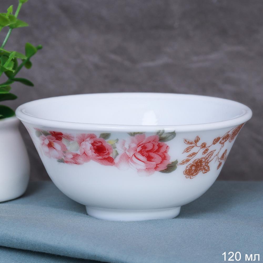 Пиала 120 мл 90 мм Розетка / FW40XN-(6801) /уп 144/ Розы на голубом