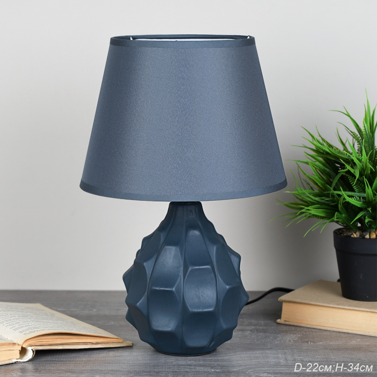 Светильник настольный 34 см серый / YM15022 /уп 24/697812