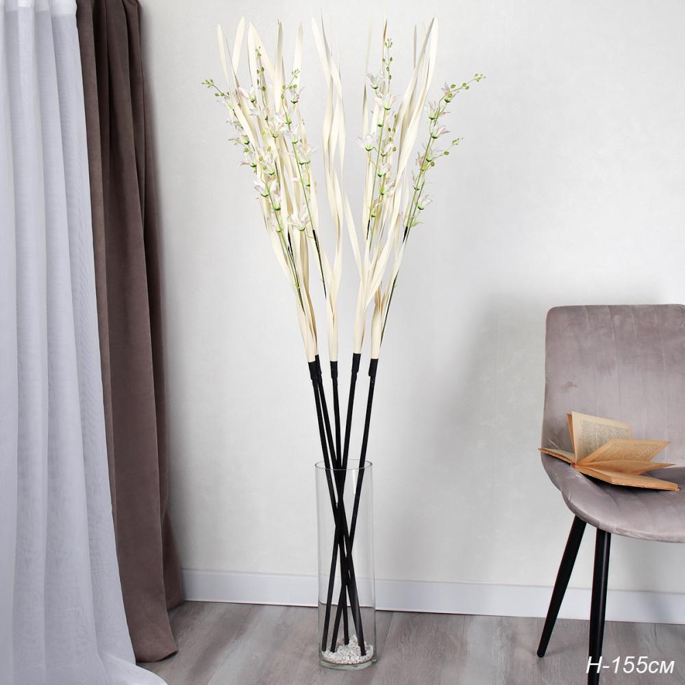 Сухоцвет набор 5 штук 155 см белый / 22-13 /уп 30/