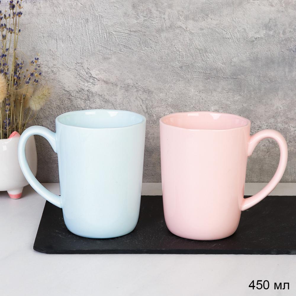 Кружка 450 мл Классика Пастель / P-052-C /уп 48/
