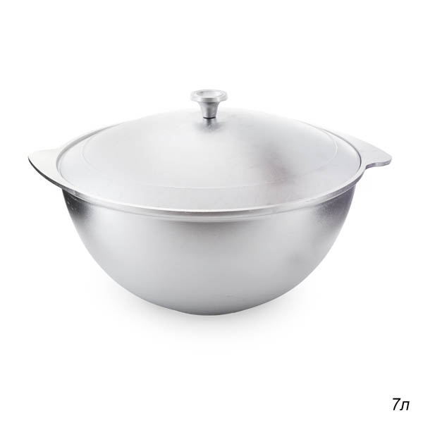 Казан для плова 7 л / к-70 /лит./ мет.кр.(без/покр) /уп 4/