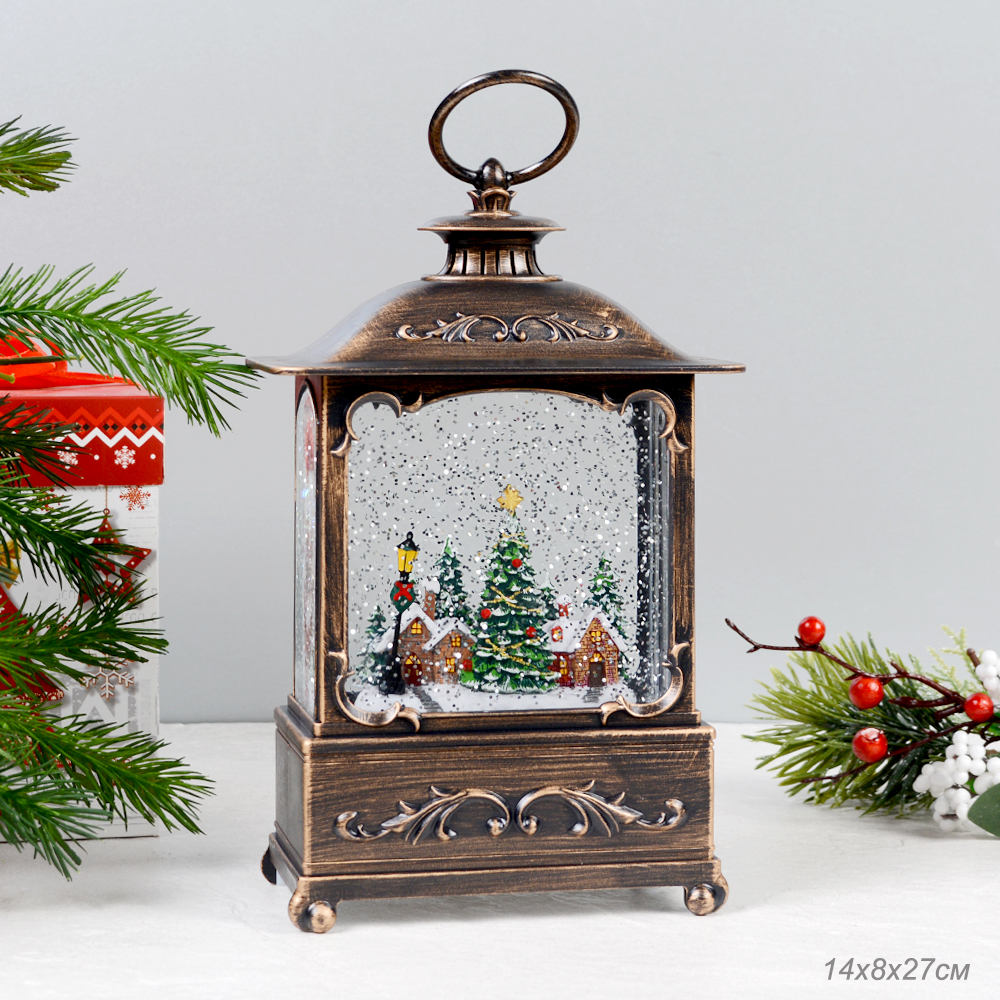 Светильник настольный новогодний 14х8х27 см / NG206-29 /уп 12/ музыкальный