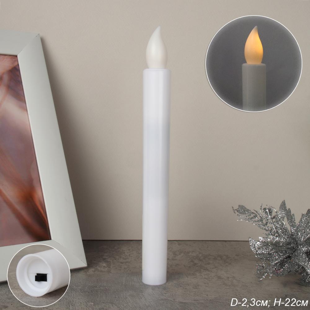 Свеча светодиодная 22 см стержень / VFR-47 /уп 2/480/*