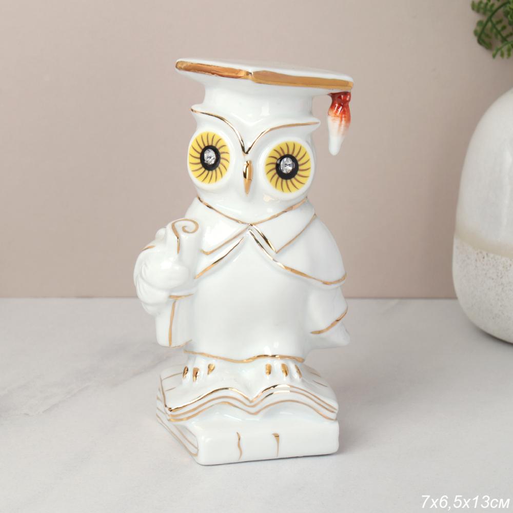 Статуэтка Сова мудрая 13 см / W771C-1 /уп 120/