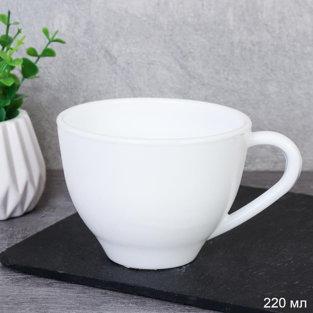 Кружка 220 мл Чашка чайная / GB220 (WHITE) /уп 6/72/