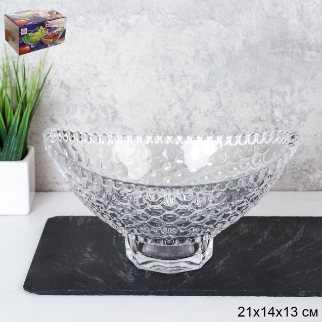 Салатник Лодочка 21х13 см / W0061АB /уп 16/ ШТУЧНО