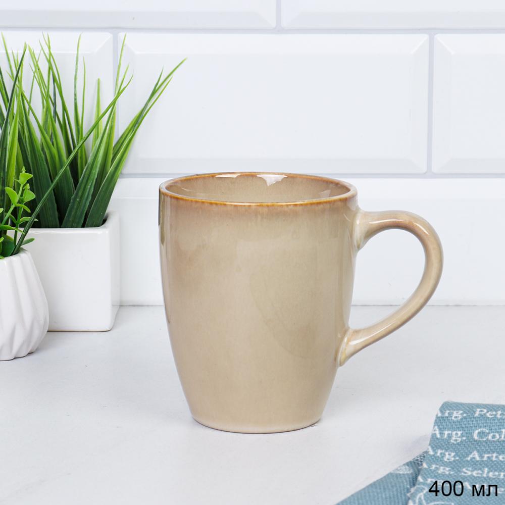 Кружка 400 мл / 88011-12 oz /уп 6/24/ Глазурованное реактивное покрытие