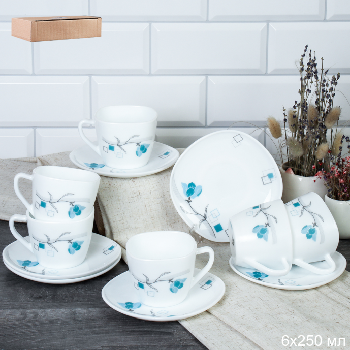 Блюдце квадратное / GRAY-FXB220/12 (6834-2) / ШТУЧНО