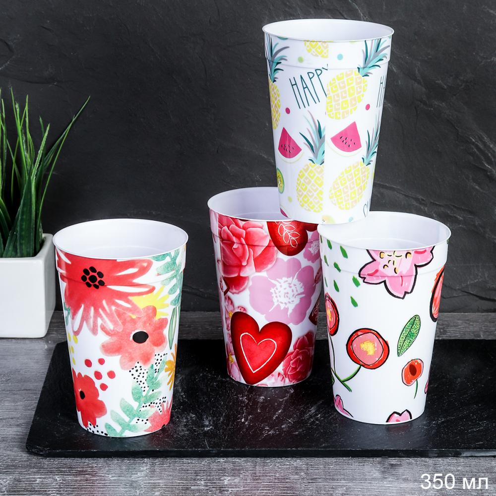 Стакан 350 мл / JC0011 /уп 480/ пластик