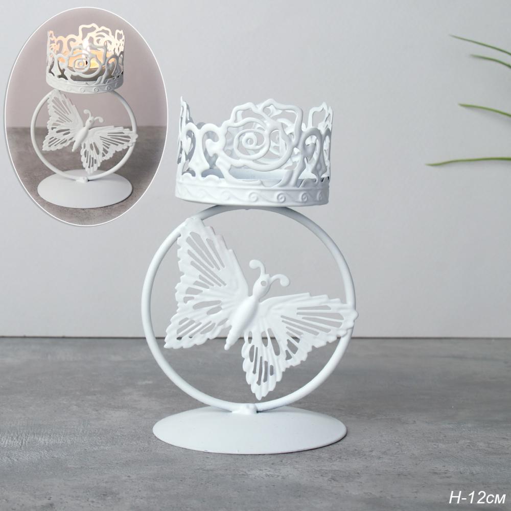 Подсвечник 12 см на одну свечу / E1021 /уп 288/