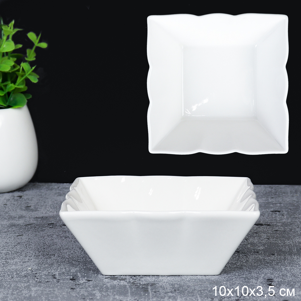 Салатник 10х10х3,5 см / 709409 /уп 88/