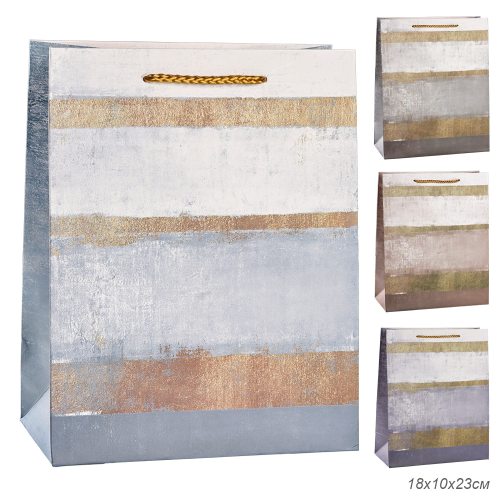 Пакет подарочный 18x23x10см / 3110M /уп 12/720/