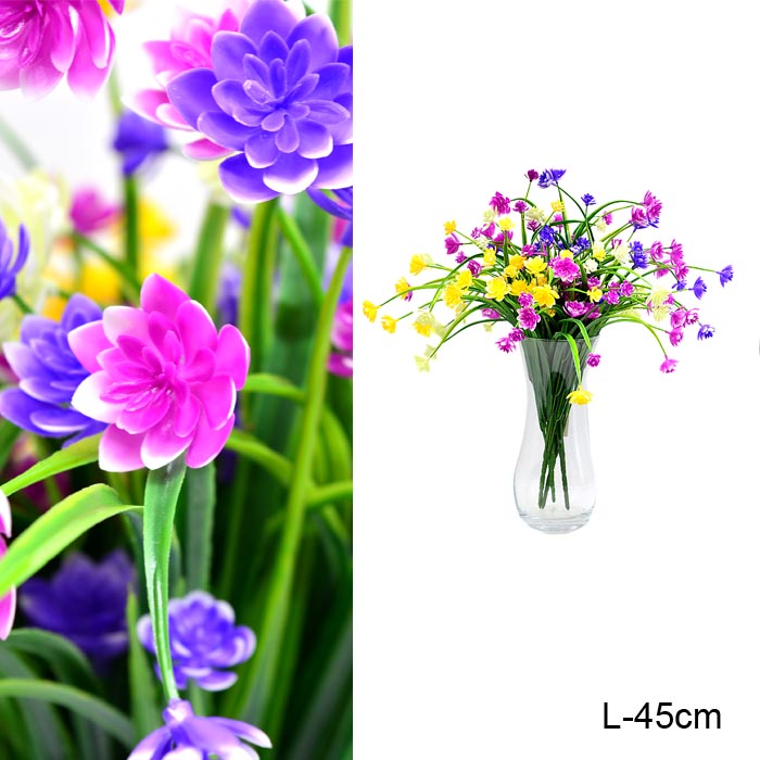 Цветок искусственный Полевой букет 45 см / 6A30485-820 /уп 2/300/800/