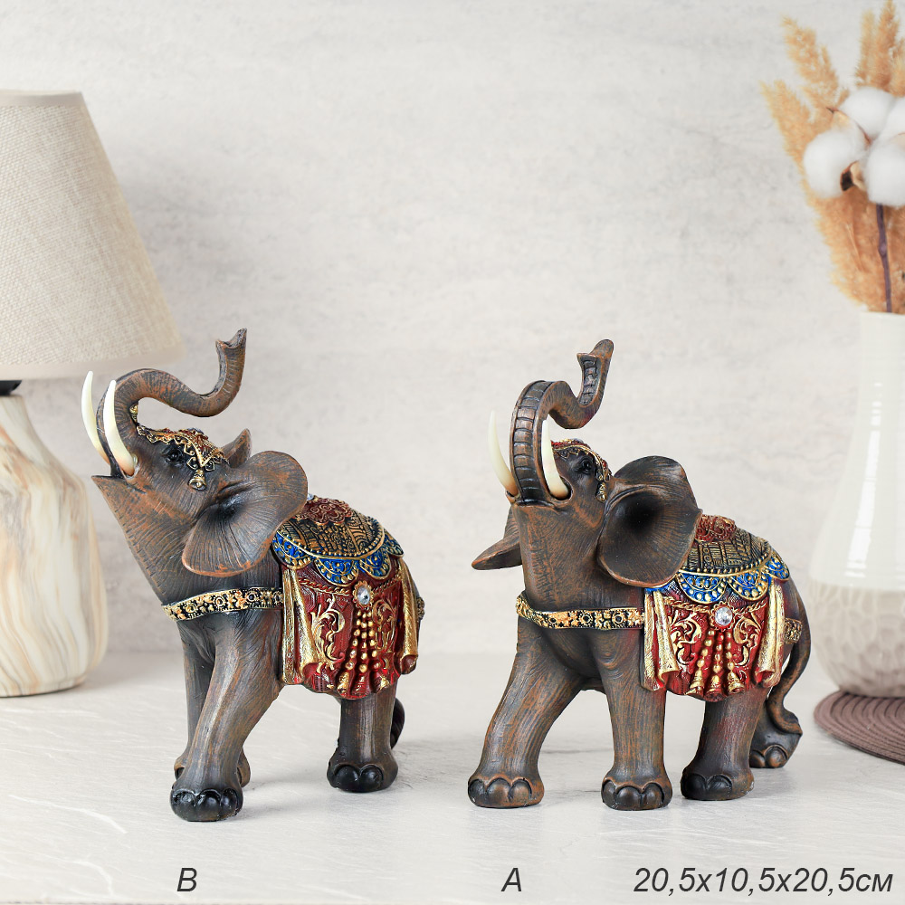 Статуэтка Слон 20,5х10,5х20,5см / 22736-2 /уп 24/