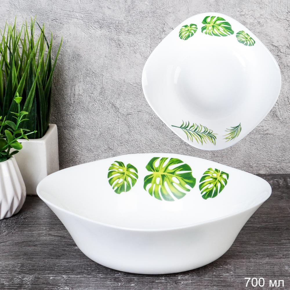 Салатник квадратный 750 мл 170 мм тарелка глубокая / FSW-75XN (7242) /уп 3/36/ Монстера