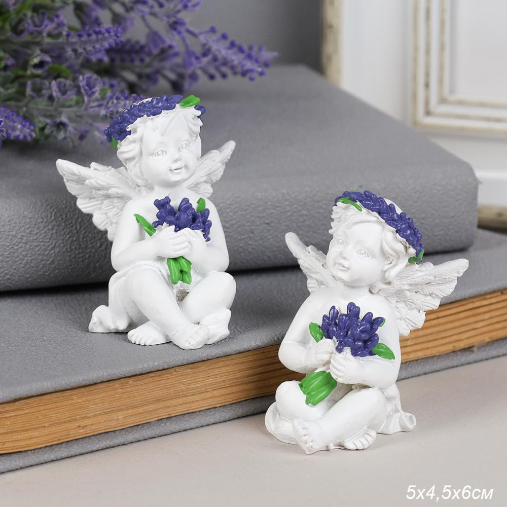 Фигурка Ангел лаванда 6 см / L2021 /уп 480/