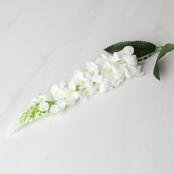 Цветок искусственный Люпин 72 см БЕЛЫЙ / W01351-3 /уп 500/738985