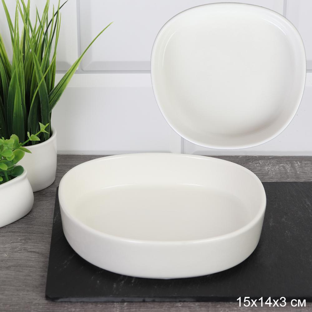 Салатник 15х14 см неправильной формы / BD-766 /уп 28/