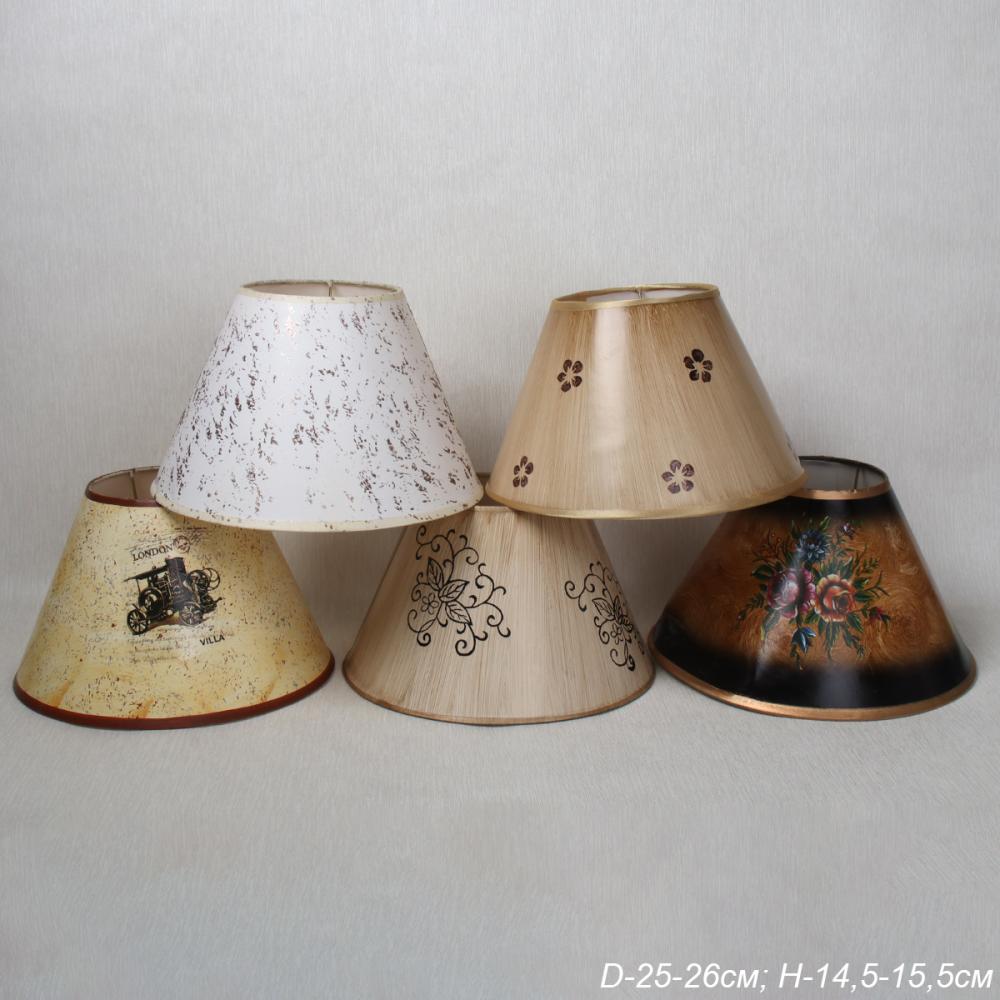 Абажур круглый цвет микс