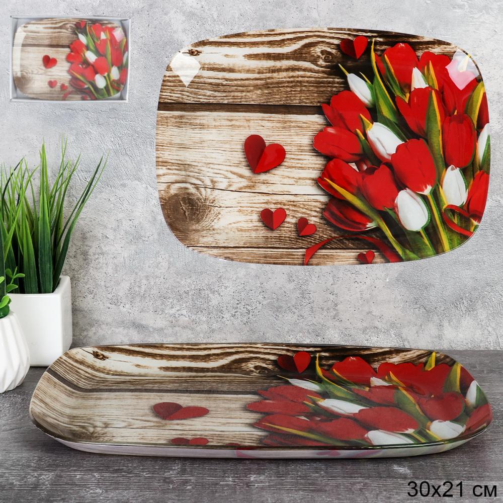 Блюдо сервировочное для подачи глубокое 30х21 см /S445012C -DD437 /уп 12/ 719768