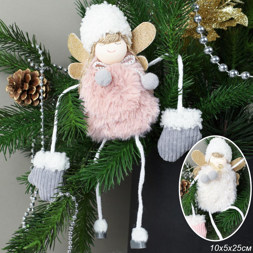 Новогоднее украшение Ангел магнитные ручки 7*4*22 см / N112ABС /уп 200/ микс