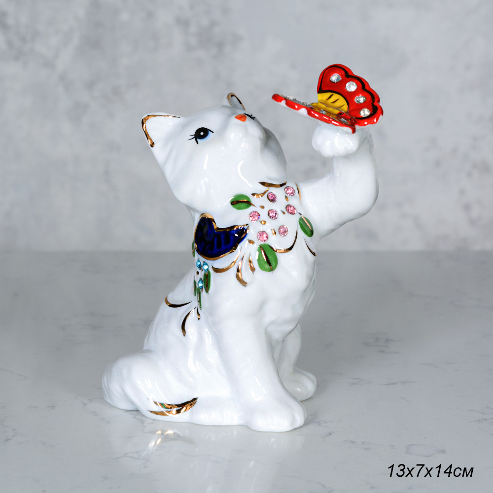 Статуэтка Кошка 14 см / B1974 /уп 36/