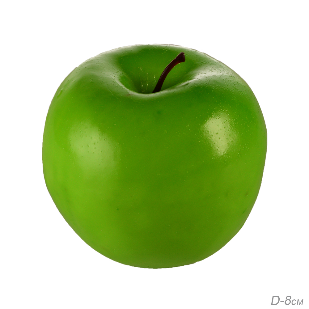 Муляж Яблоко зеленое 8 см / 0033-10 /уп 80/240/