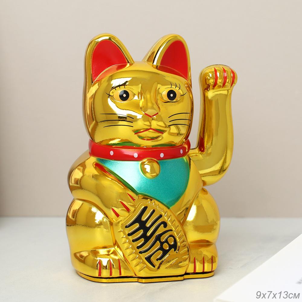 Фен-шуй сувенир Денежный кот 13 см / 0255A /уп 144/Манэко-кот