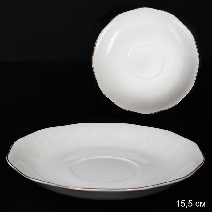 Блюдце 15,5 см / WH/12-FY21003 Тайные завитки