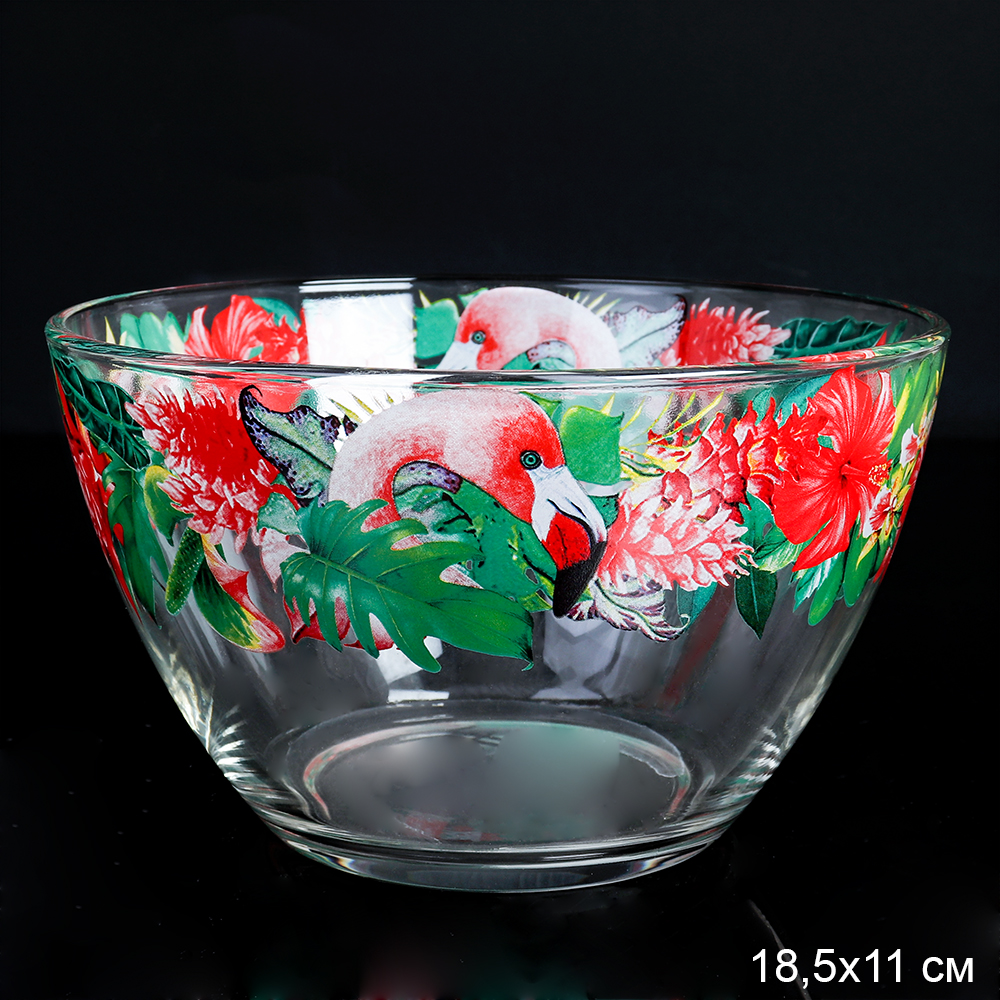 Салатник большой Фламинго/ 326/1-Д-Фламинго /уп 6/